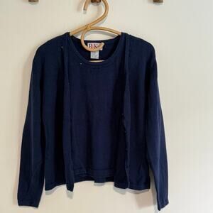 Vintage R&K Originals Cardigan Tank Top Set - 12